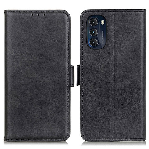 Handytasche Stand Schutzhülle Flip Leder Hülle M15L für Motorola Moto G 5G (2022) Schwarz