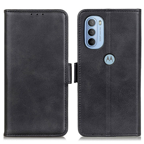 Handytasche Stand Schutzhülle Flip Leder Hülle M15L für Motorola Moto G31 Schwarz