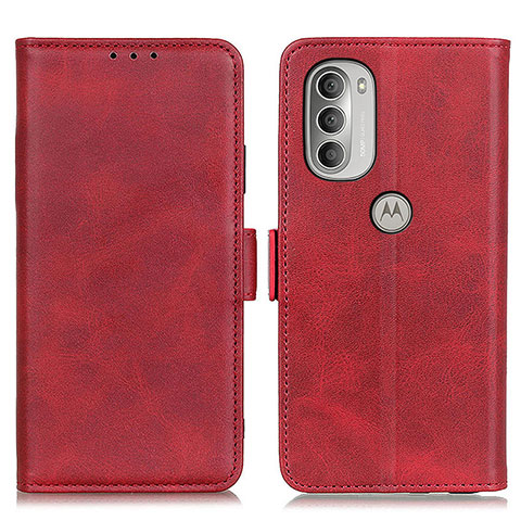 Handytasche Stand Schutzhülle Flip Leder Hülle M15L für Motorola Moto G51 5G Rot