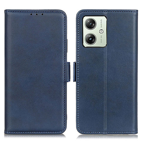 Handytasche Stand Schutzhülle Flip Leder Hülle M15L für Motorola Moto G54 5G Blau