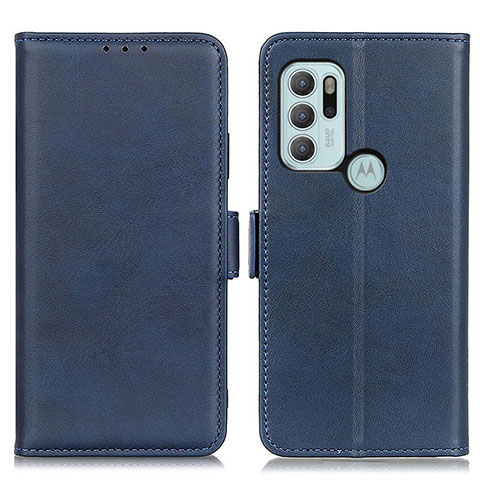 Handytasche Stand Schutzhülle Flip Leder Hülle M15L für Motorola Moto G60s Blau