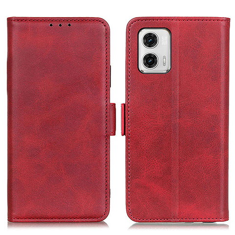 Handytasche Stand Schutzhülle Flip Leder Hülle M15L für Motorola Moto G73 5G Hellbraun