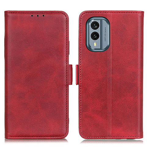 Handytasche Stand Schutzhülle Flip Leder Hülle M15L für Nokia X30 5G Rot