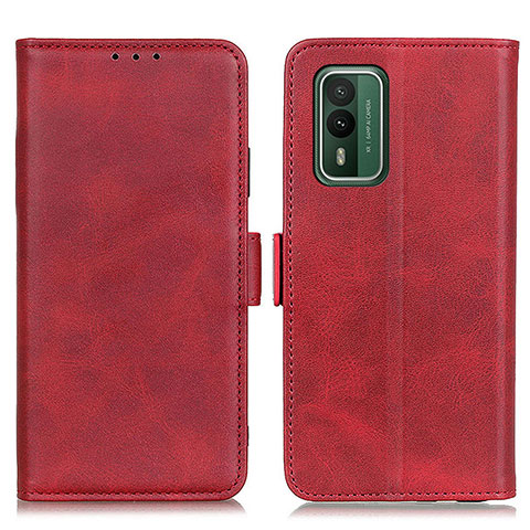 Handytasche Stand Schutzhülle Flip Leder Hülle M15L für Nokia XR21 Rot