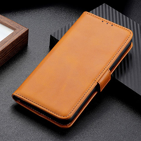 Handytasche Stand Schutzhülle Flip Leder Hülle M15L für OnePlus 9 5G Hellbraun