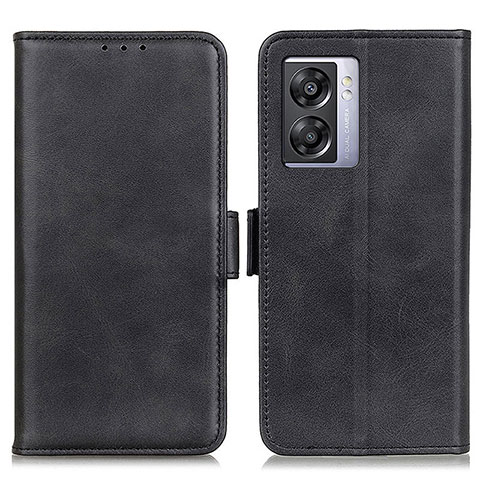 Handytasche Stand Schutzhülle Flip Leder Hülle M15L für Oppo A56S 5G Schwarz