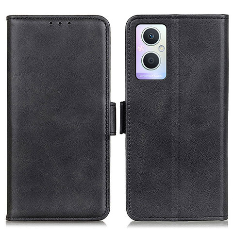 Handytasche Stand Schutzhülle Flip Leder Hülle M15L für Oppo A96 5G Schwarz