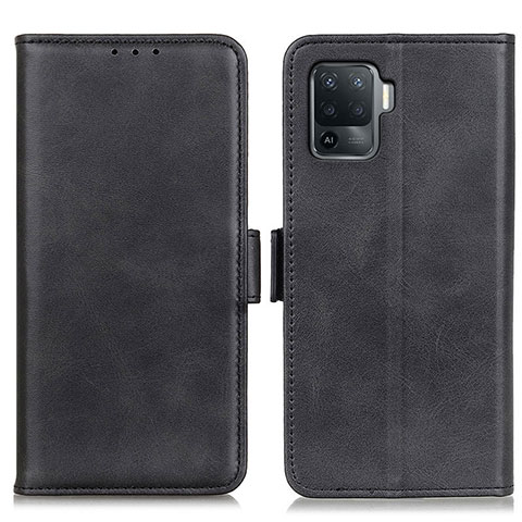 Handytasche Stand Schutzhülle Flip Leder Hülle M15L für Oppo Reno5 Lite Schwarz