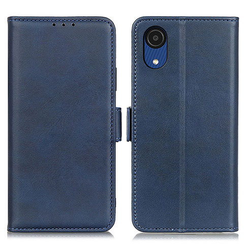 Handytasche Stand Schutzhülle Flip Leder Hülle M15L für Samsung Galaxy A03 Core Blau