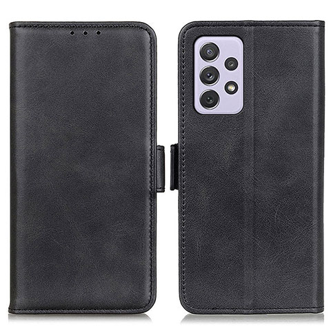 Handytasche Stand Schutzhülle Flip Leder Hülle M15L für Samsung Galaxy A73 5G Schwarz