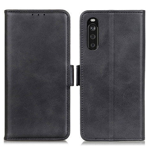 Handytasche Stand Schutzhülle Flip Leder Hülle M15L für Sony Xperia 10 III Lite Schwarz