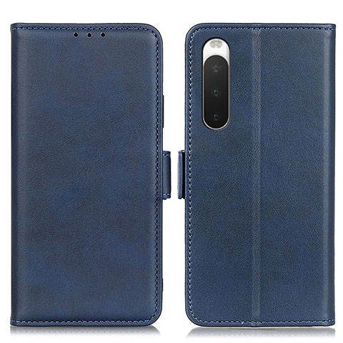 Handytasche Stand Schutzhülle Flip Leder Hülle M15L für Sony Xperia 10 IV Blau