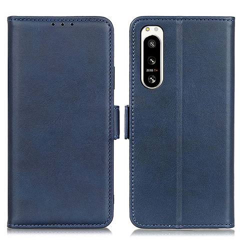 Handytasche Stand Schutzhülle Flip Leder Hülle M15L für Sony Xperia 5 IV Blau