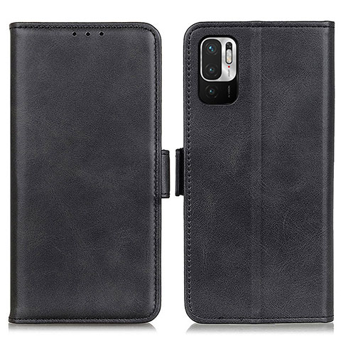 Handytasche Stand Schutzhülle Flip Leder Hülle M15L für Xiaomi Redmi Note 10 JE 5G Schwarz