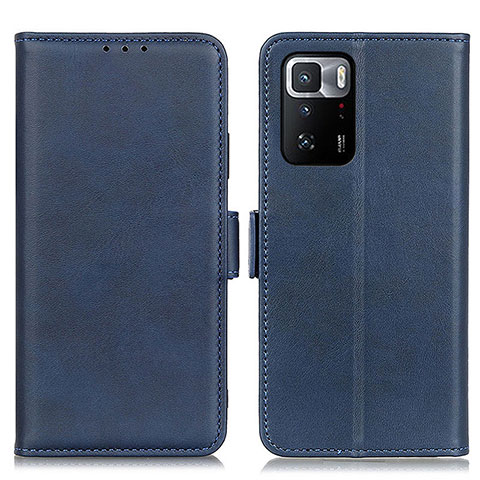 Handytasche Stand Schutzhülle Flip Leder Hülle M15L für Xiaomi Redmi Note 10 Pro 5G Blau