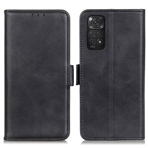 Handytasche Stand Schutzhülle Flip Leder Hülle M15L für Xiaomi Redmi Note 11 4G (2022) Schwarz