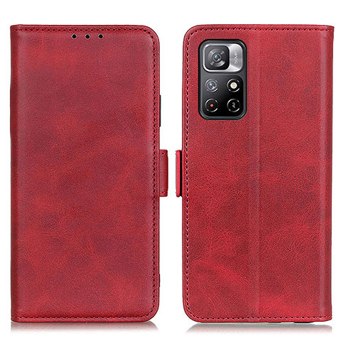 Handytasche Stand Schutzhülle Flip Leder Hülle M15L für Xiaomi Redmi Note 11 5G Rot