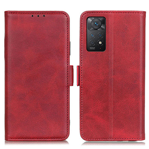 Handytasche Stand Schutzhülle Flip Leder Hülle M15L für Xiaomi Redmi Note 11 Pro 4G Rot