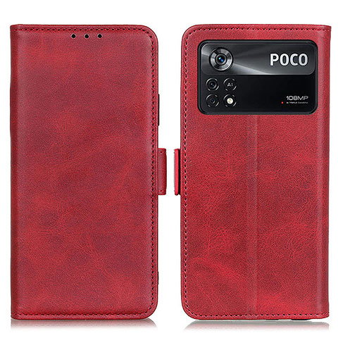 Handytasche Stand Schutzhülle Flip Leder Hülle M15L für Xiaomi Redmi Note 11E Pro 5G Rot