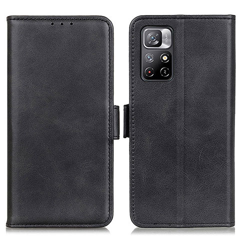 Handytasche Stand Schutzhülle Flip Leder Hülle M15L für Xiaomi Redmi Note 11T 5G Schwarz