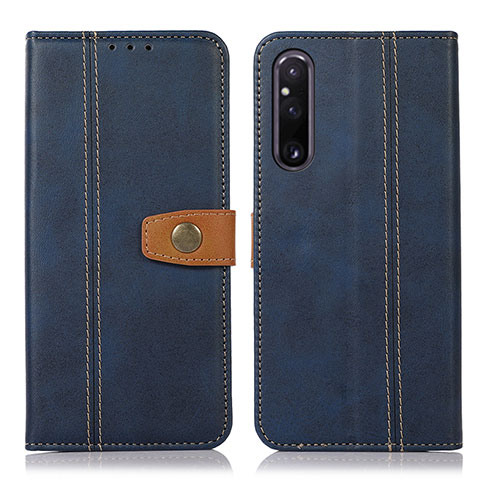 Handytasche Stand Schutzhülle Flip Leder Hülle M16L für Sony Xperia 1 V Blau