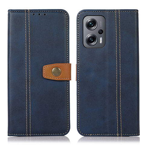 Handytasche Stand Schutzhülle Flip Leder Hülle M16L für Xiaomi Redmi Note 11T Pro 5G Blau