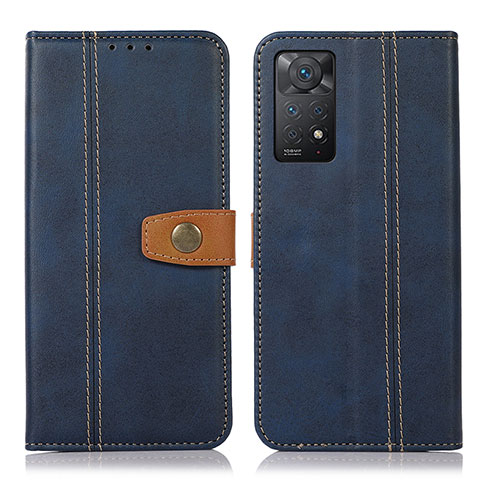 Handytasche Stand Schutzhülle Flip Leder Hülle M16L für Xiaomi Redmi Note 12 Pro 4G Blau