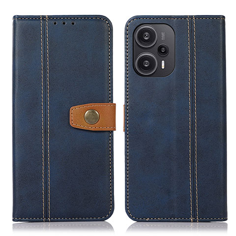 Handytasche Stand Schutzhülle Flip Leder Hülle M16L für Xiaomi Redmi Note 12 Turbo 5G Blau