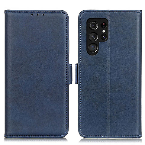 Handytasche Stand Schutzhülle Flip Leder Hülle M29L für Samsung Galaxy S21 Ultra 5G Blau