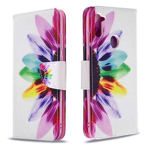 Handytasche Stand Schutzhülle Flip Leder Hülle Modisch Muster B01F für Samsung Galaxy A11 Plusfarbig