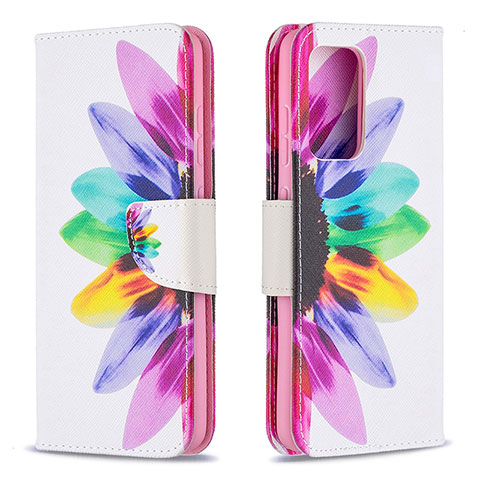 Handytasche Stand Schutzhülle Flip Leder Hülle Modisch Muster B01F für Samsung Galaxy A52 4G Plusfarbig