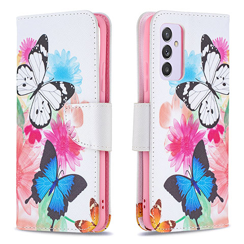 Handytasche Stand Schutzhülle Flip Leder Hülle Modisch Muster B01F für Samsung Galaxy A54 5G Bunt