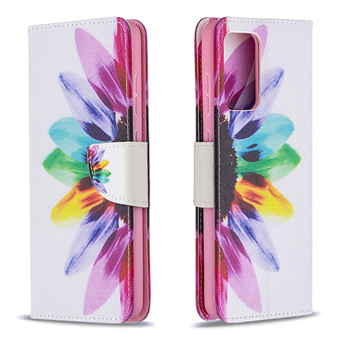 Handytasche Stand Schutzhülle Flip Leder Hülle Modisch Muster B01F für Samsung Galaxy A72 5G Plusfarbig