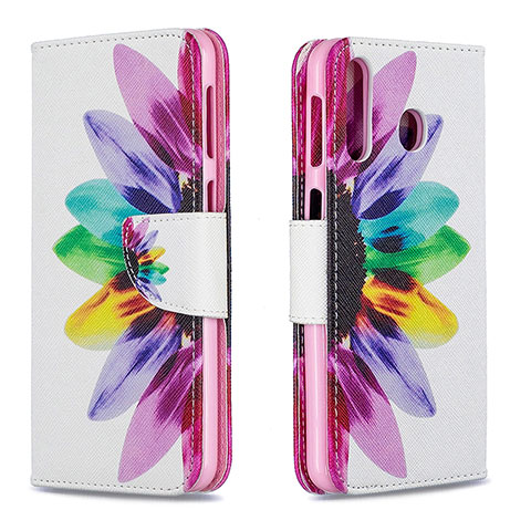 Handytasche Stand Schutzhülle Flip Leder Hülle Modisch Muster B01F für Samsung Galaxy M30 Plusfarbig