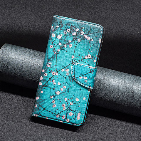 Handytasche Stand Schutzhülle Flip Leder Hülle Modisch Muster B01F für Xiaomi Mi 13 5G Cyan