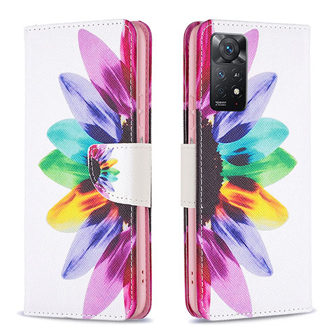 Handytasche Stand Schutzhülle Flip Leder Hülle Modisch Muster B01F für Xiaomi Redmi Note 11 Pro 5G Plusfarbig