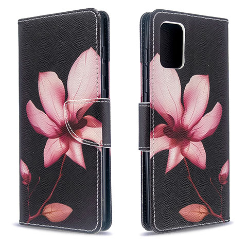 Handytasche Stand Schutzhülle Flip Leder Hülle Modisch Muster B03F für Samsung Galaxy A71 4G A715 Rot