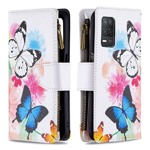 Handytasche Stand Schutzhülle Flip Leder Hülle Modisch Muster B04F für Realme 8s 5G Bunt