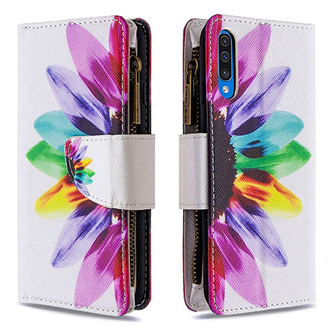 Handytasche Stand Schutzhülle Flip Leder Hülle Modisch Muster B04F für Samsung Galaxy A50 Plusfarbig