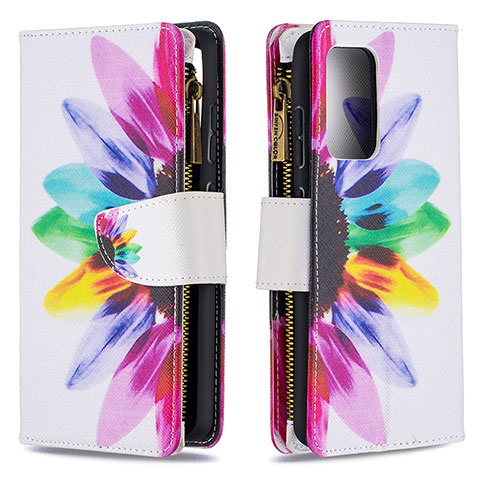 Handytasche Stand Schutzhülle Flip Leder Hülle Modisch Muster B04F für Samsung Galaxy A52 4G Plusfarbig