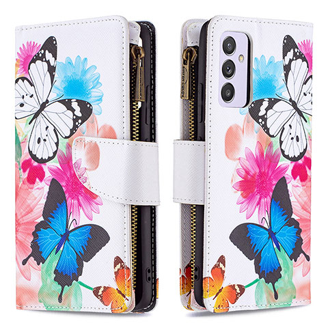 Handytasche Stand Schutzhülle Flip Leder Hülle Modisch Muster B04F für Samsung Galaxy A54 5G Bunt