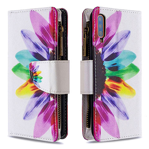 Handytasche Stand Schutzhülle Flip Leder Hülle Modisch Muster B04F für Samsung Galaxy A70 Plusfarbig