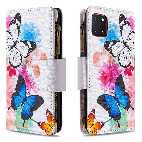 Handytasche Stand Schutzhülle Flip Leder Hülle Modisch Muster B04F für Samsung Galaxy A81 Bunt