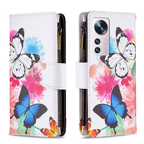 Handytasche Stand Schutzhülle Flip Leder Hülle Modisch Muster B04F für Xiaomi Mi 12 Pro 5G Bunt