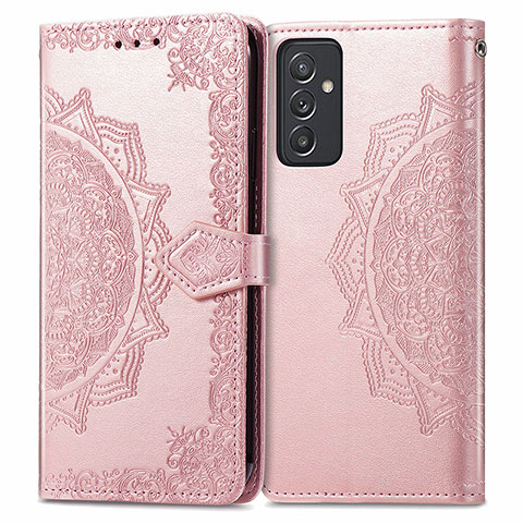 Handytasche Stand Schutzhülle Flip Leder Hülle Modisch Muster für Samsung Galaxy A05s Rosegold