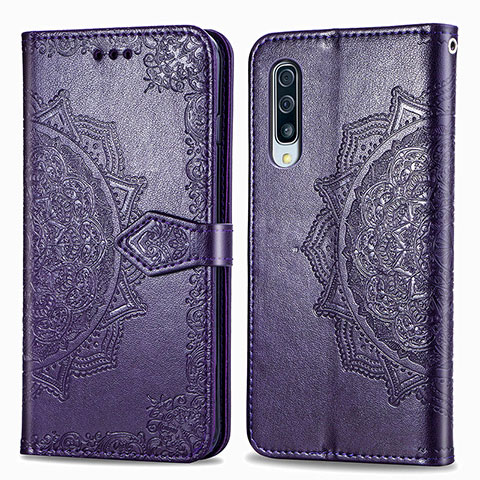 Handytasche Stand Schutzhülle Flip Leder Hülle Modisch Muster für Samsung Galaxy A90 5G Violett