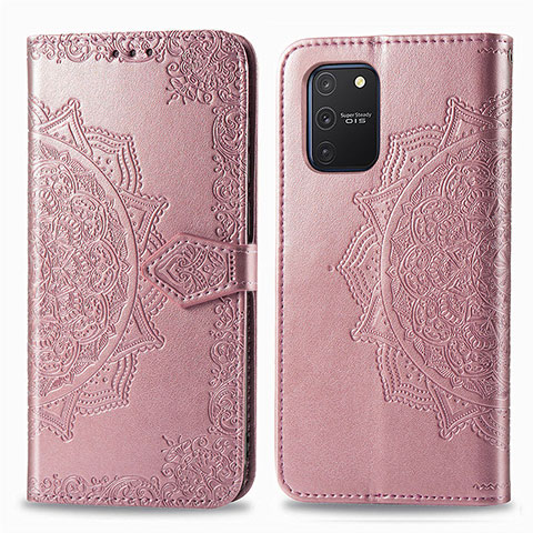 Handytasche Stand Schutzhülle Flip Leder Hülle Modisch Muster für Samsung Galaxy S10 Lite Rosegold