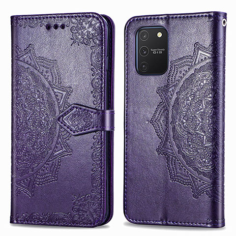 Handytasche Stand Schutzhülle Flip Leder Hülle Modisch Muster für Samsung Galaxy S10 Lite Violett