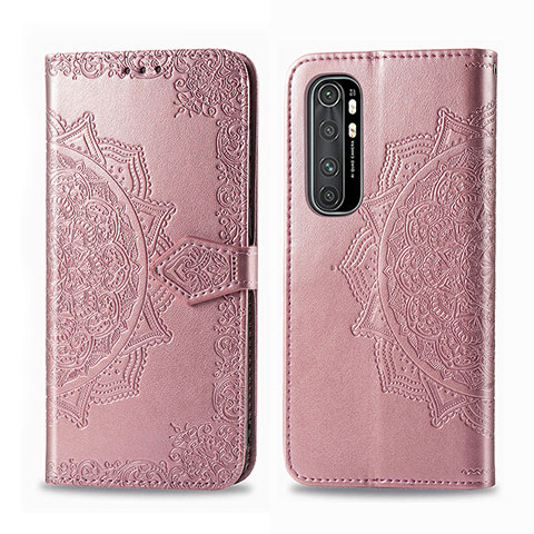 Handytasche Stand Schutzhülle Flip Leder Hülle Modisch Muster für Xiaomi Mi Note 10 Lite Rosegold