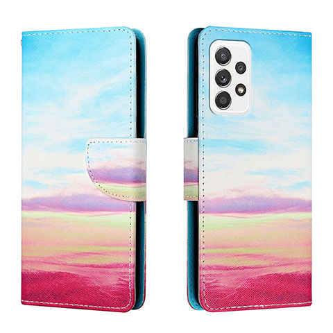 Handytasche Stand Schutzhülle Flip Leder Hülle Modisch Muster H02X für Samsung Galaxy A33 5G Bunt